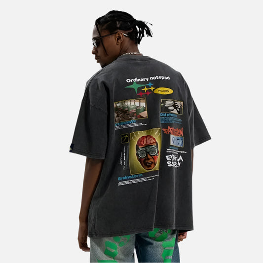 Vintage Oversized Graphic Couple Wear T-Shirt