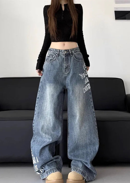 Vintage Oversize Blue Y2K Denim Jeans