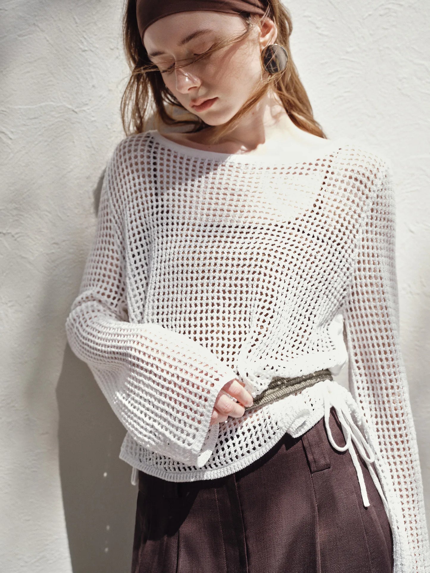 Relaxed Knit Overlay Cardigan for Summer