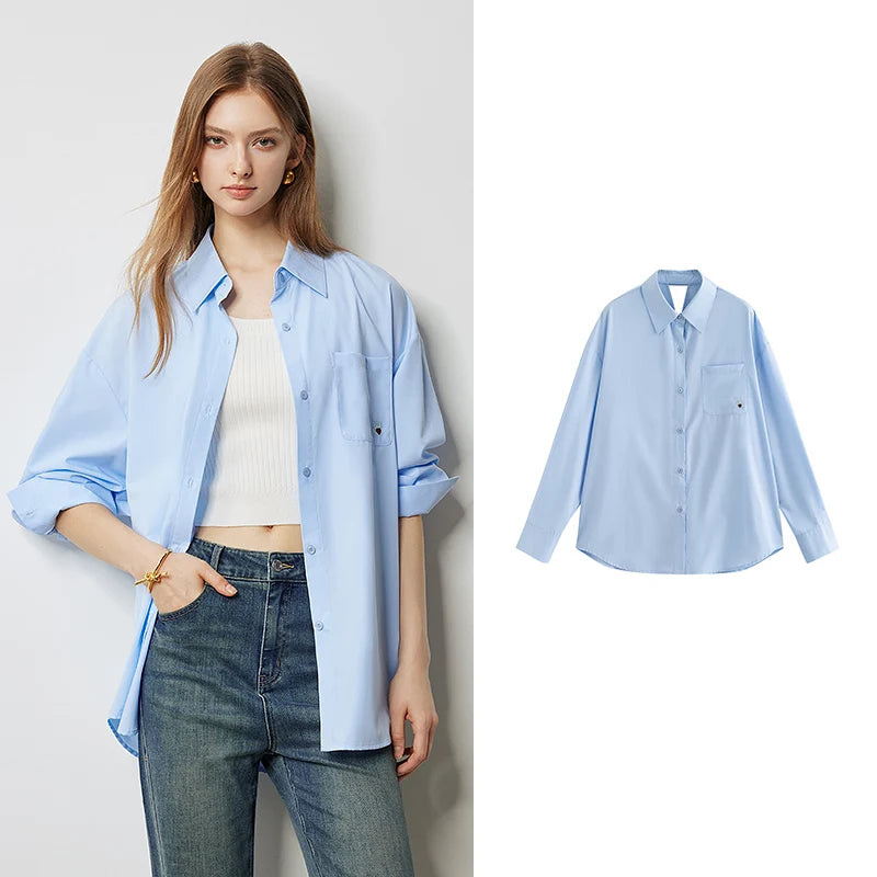 Versatile Twist Design Blouse Shirt