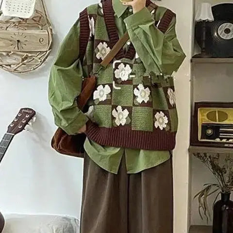 Vintage Japanese Jacquard Knit Sweater