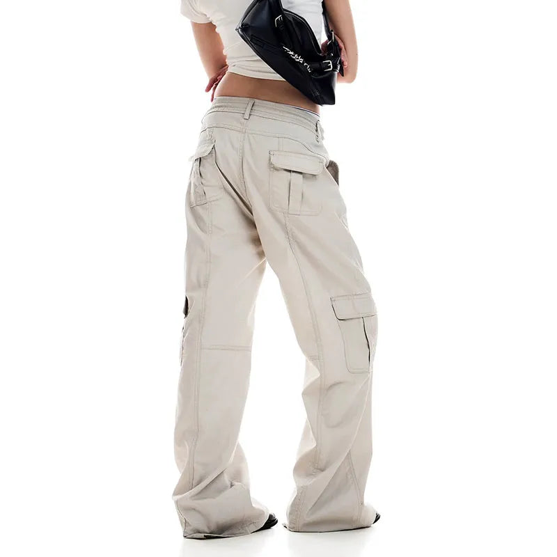 Vintage White Baggy Jeans Wide Jeans