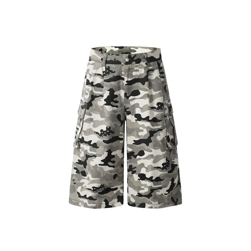 Camouflage Goblin Core Trashy Y2K Jorts