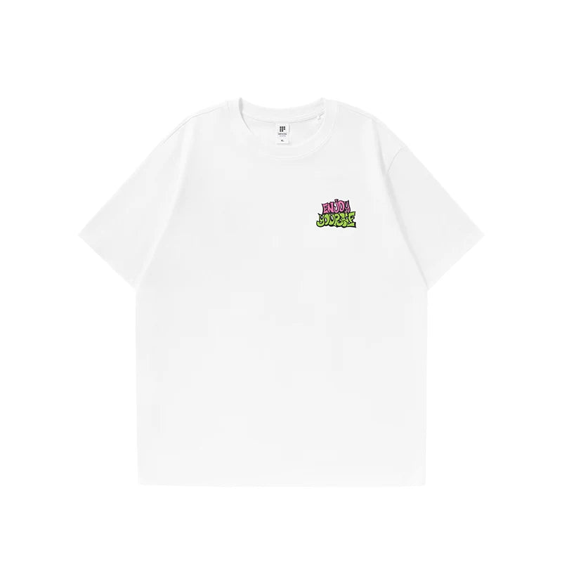 American Loose Fit Inflation Letter T-Shirt