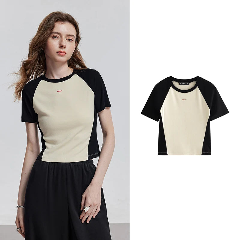 Chic Short Sleeve Floral Print T-Shirt