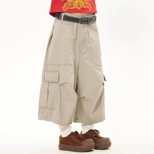 American Retro Multi-Pocket Denim Jorts