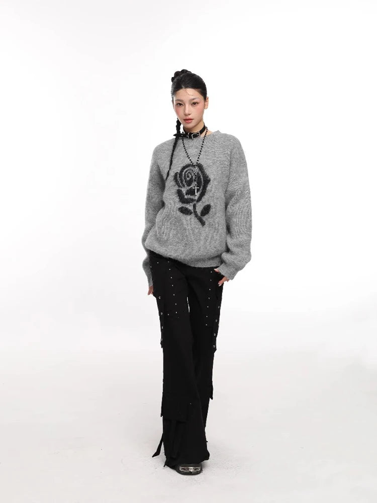 Cozy Knit Sweater Womens Autumn Pullover