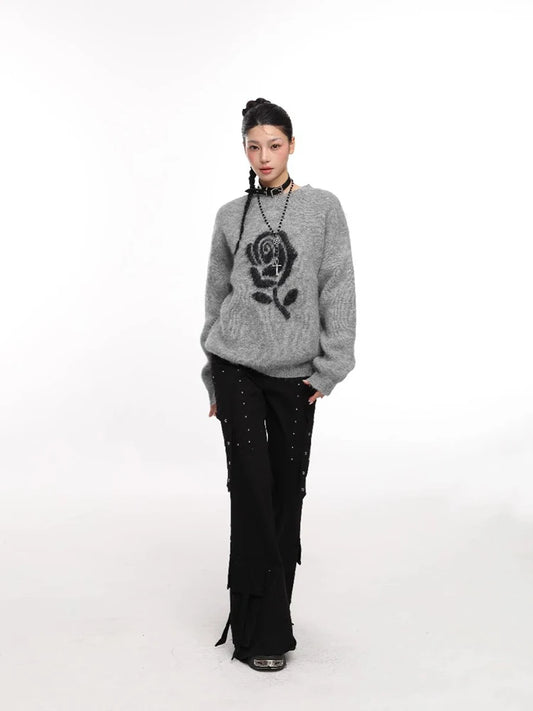Cozy Knit Sweater Womens Autumn Pullover