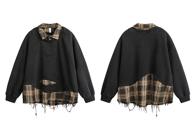 Youthful Off-Shoulder Sweatshirt