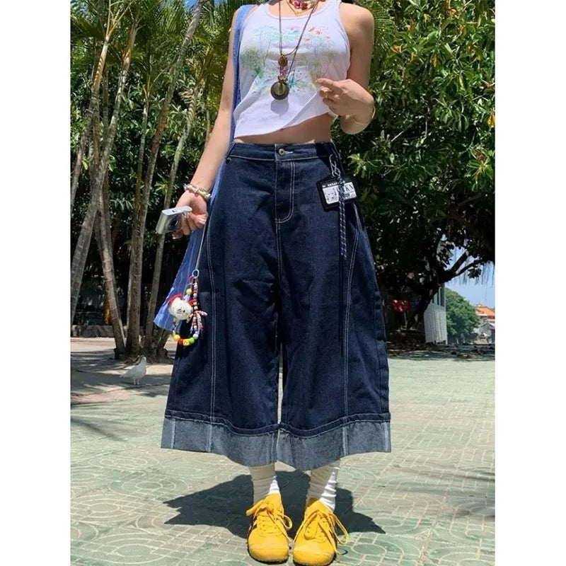 Faded Vintage Wide Leg Jorts