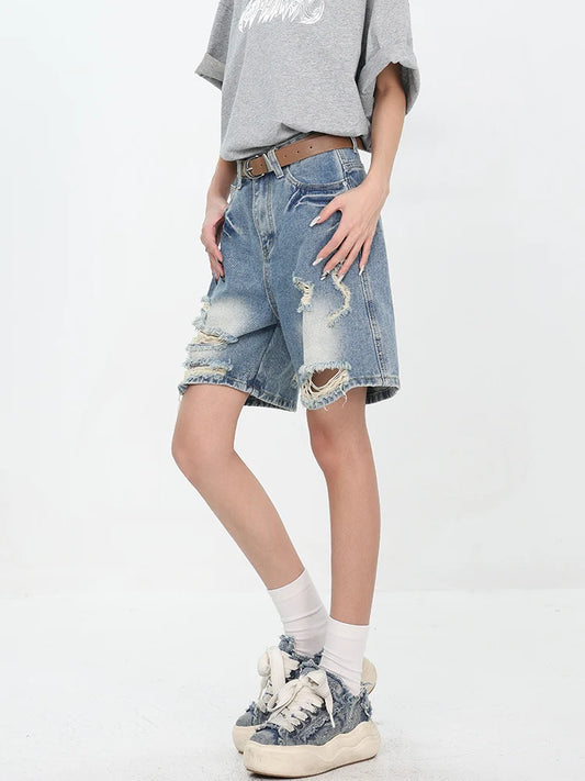 Retro American Spice Girls Ripped Short