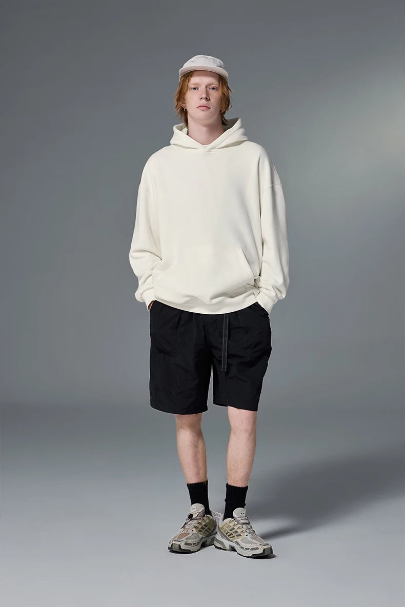 Premium Minimalist Solid Color Fleece Hoodie