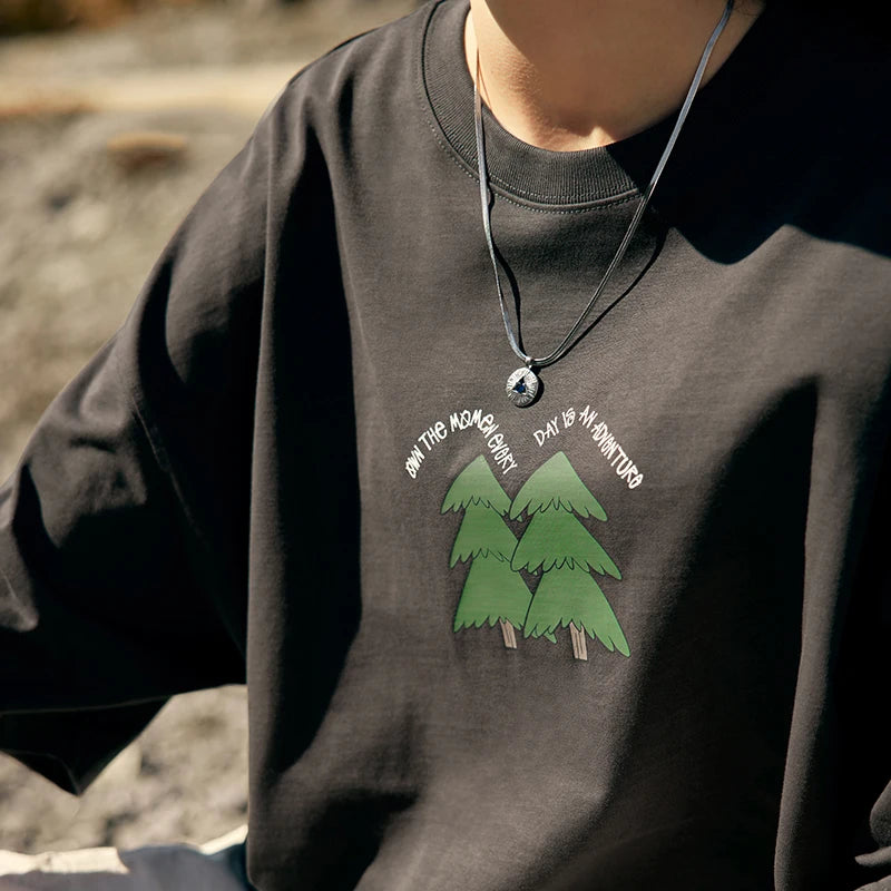 Heavyweight Pine Tree Puff Print T-Shirt