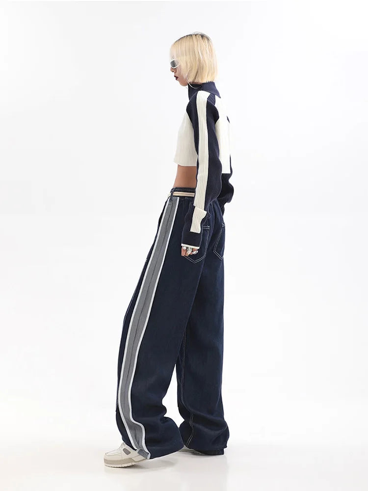 High Waist Wide Denim Jeans