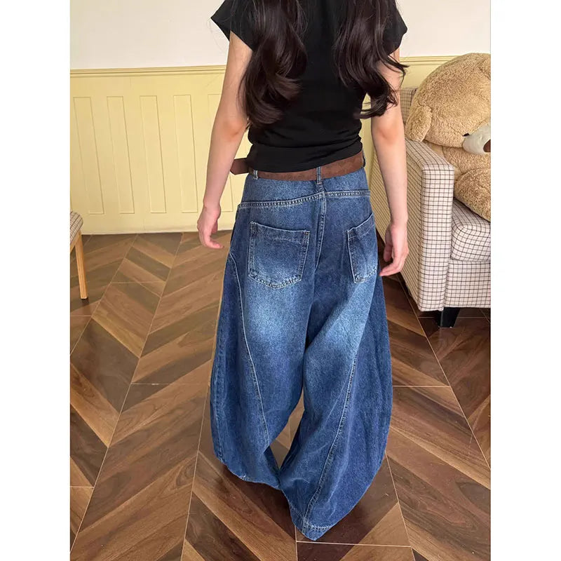 Vintage Oversize Blue Boyfriend Jeans