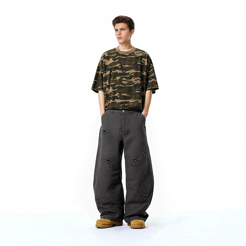 Vintage Distressed Cargo Pants