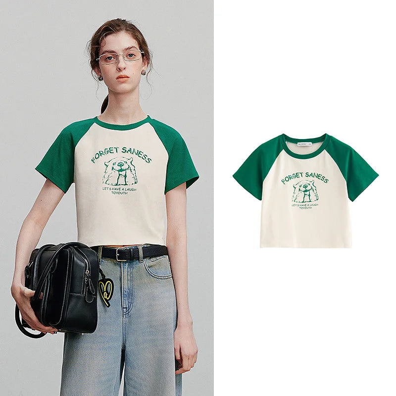 Stylish Short-Sleeved Summer Women's T-Shirt