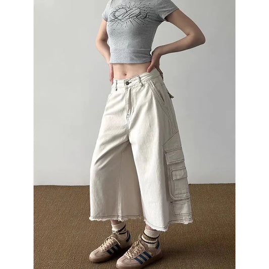 Vintage Baggy Cargo Jeans Denim Jeans
