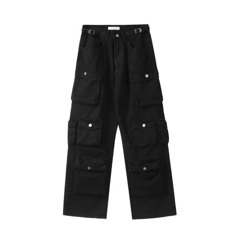 Retro Camouflage Wide Leg Casual Pants
