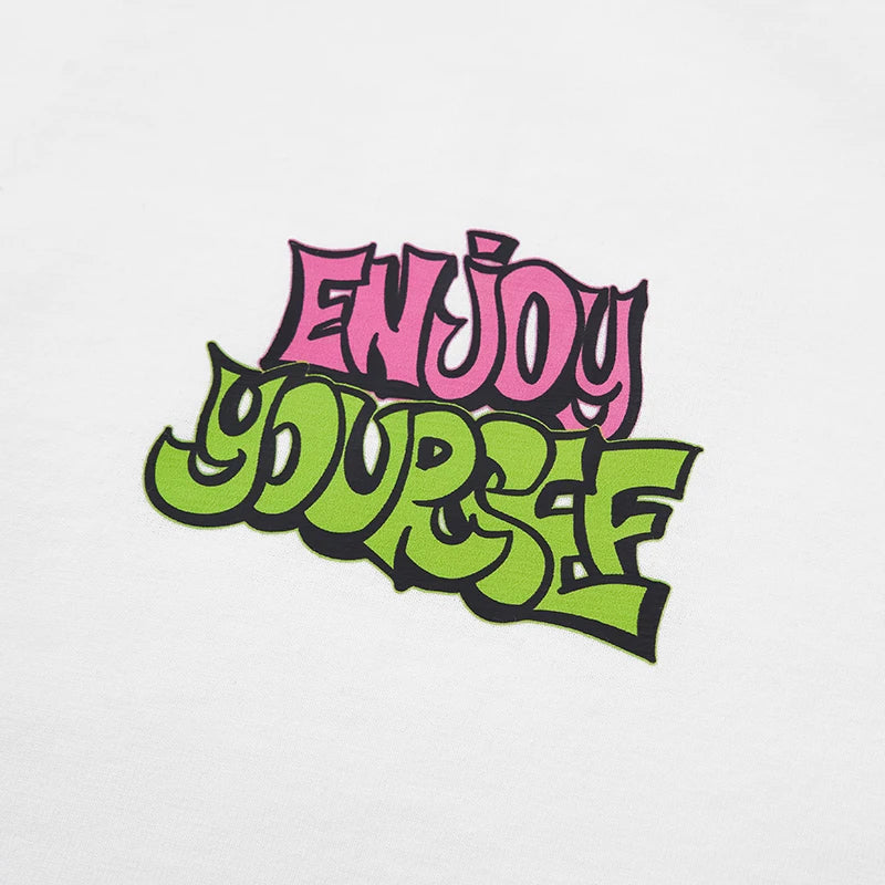 American Loose Fit Inflation Letter T-Shirt