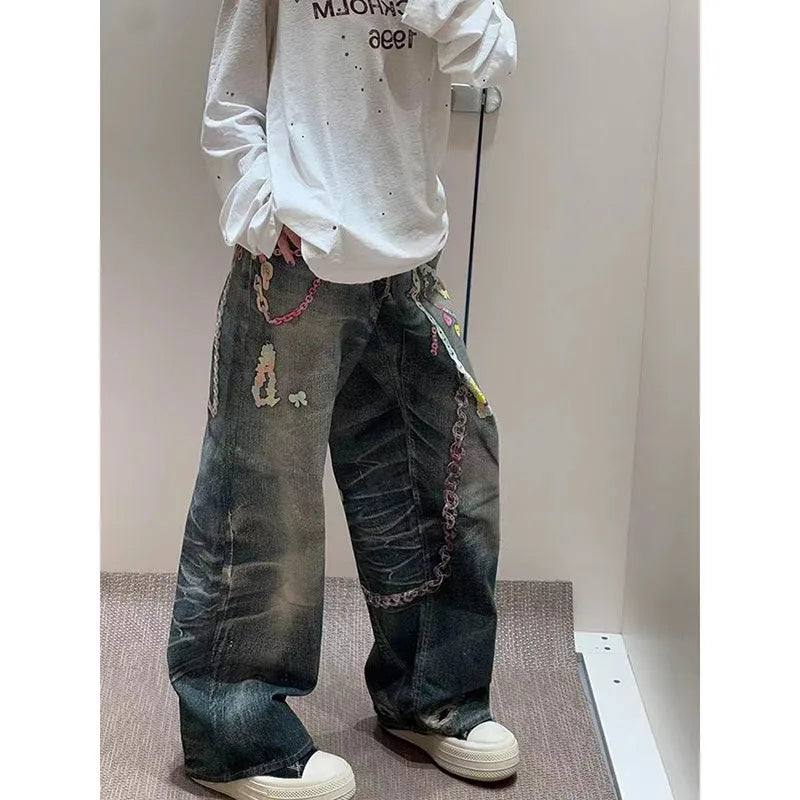 High Waisted Vintage Blue Jeans