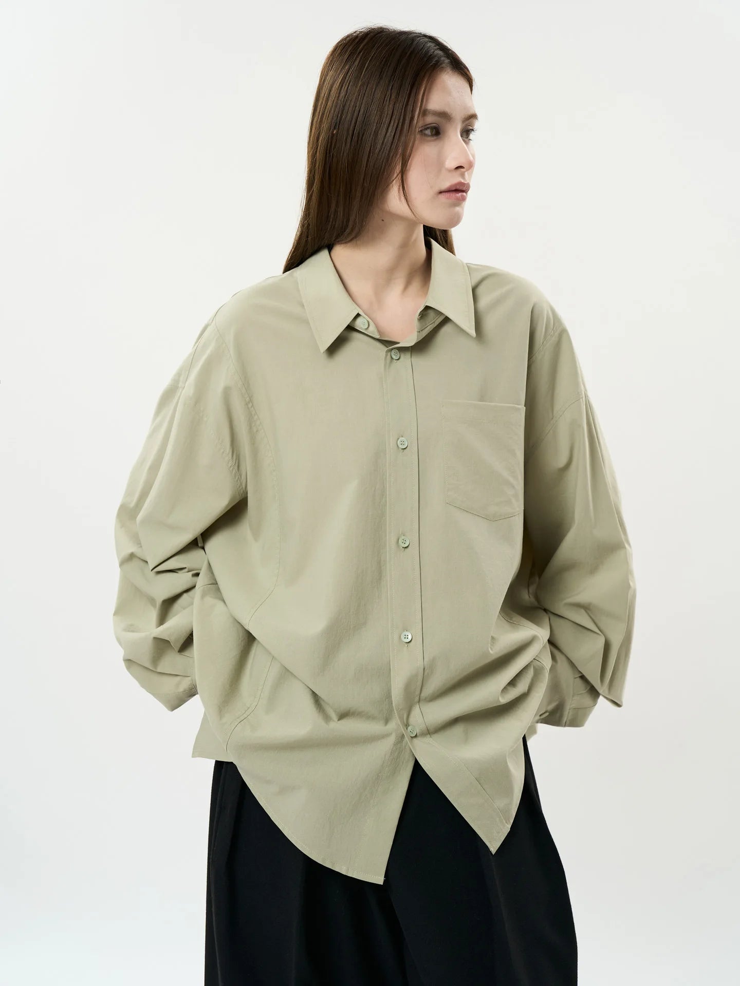 Stylish Casual Loose Collar Long Shirt