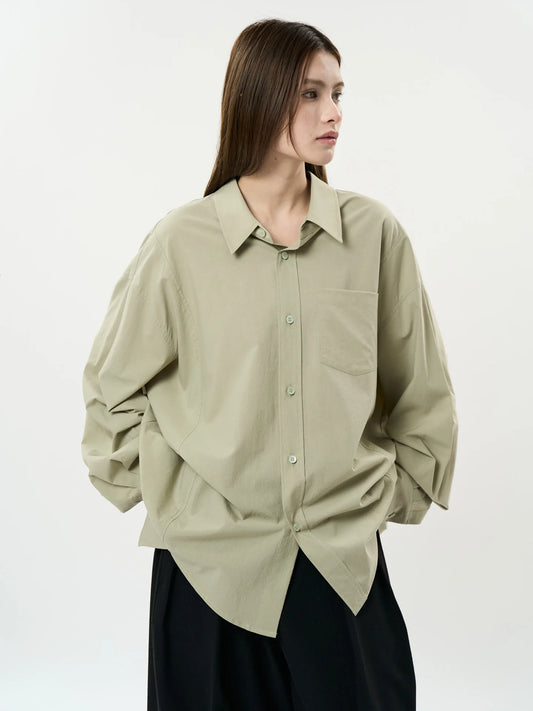 Stylish Casual Loose Collar Long Shirt