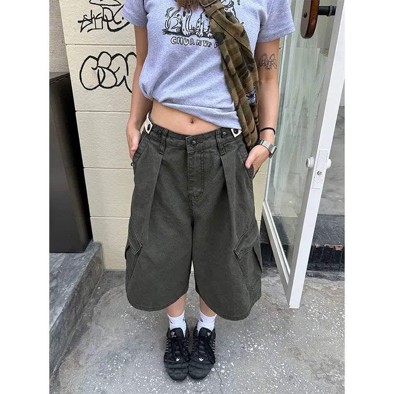 Green High Waist Slim Fit Jeans