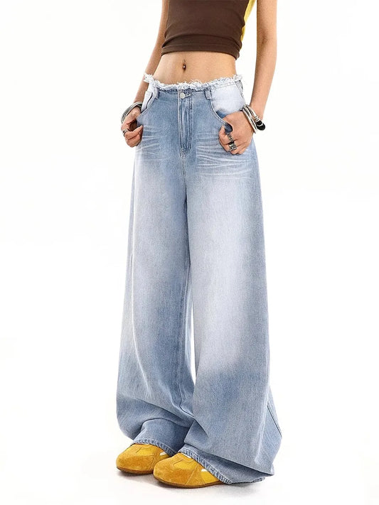 Vintage Flash Waist Wide Leg Jeans