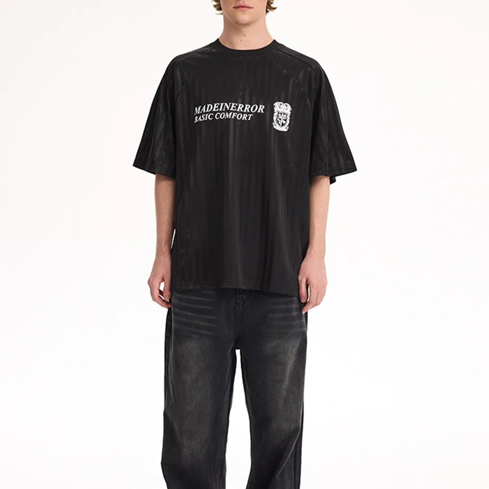 Breathable Striped Short-Sleeve Casual T-Shirt