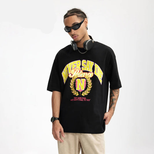 Trendy American Style Inflation Printed T-Shirt