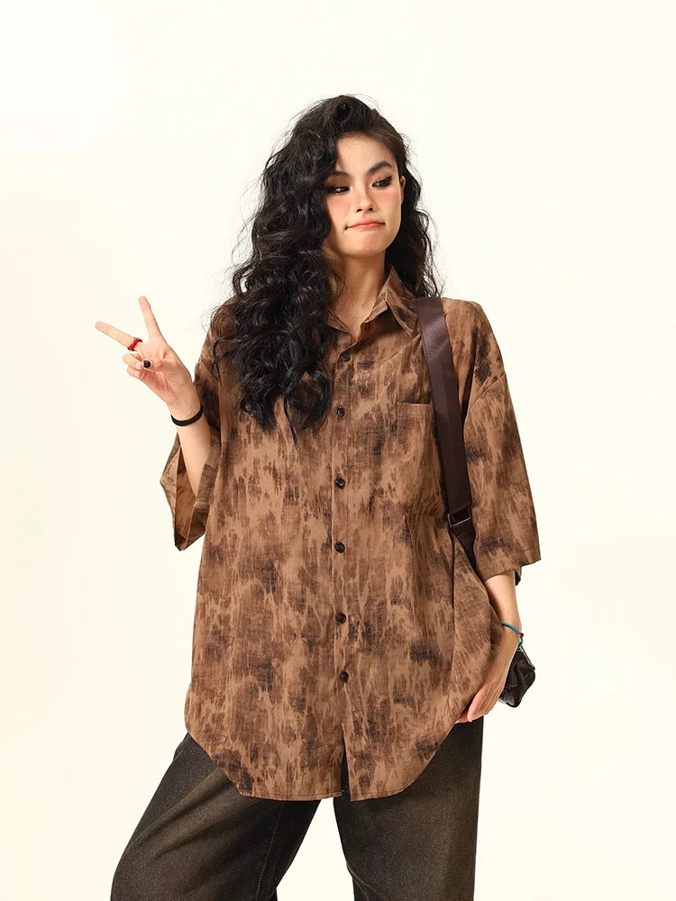 Vintage Splash Ink Tie Dye Shirt