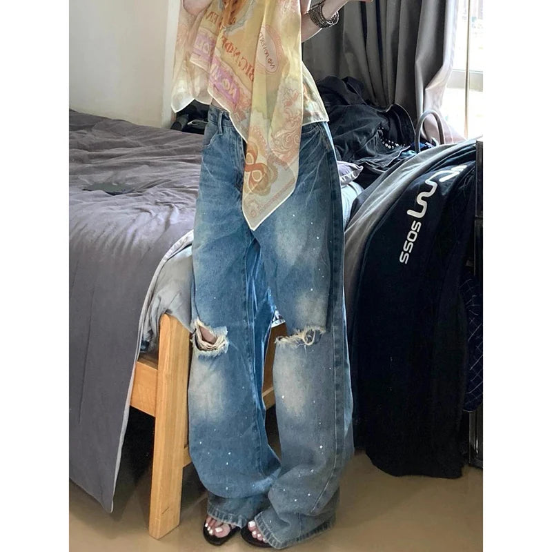 Vintage American Blue Wide Leg Jeans