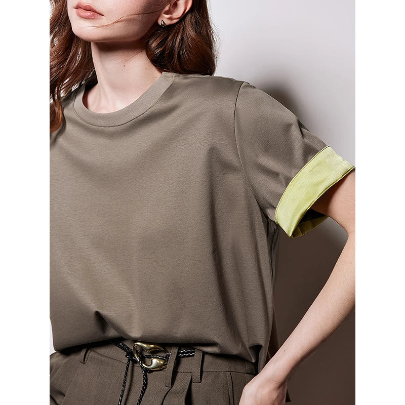 Silk Chinese Style Short Sleeve T-Shirt