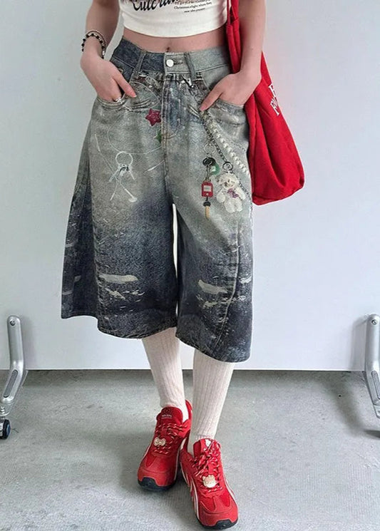 American Summer Wide Leg High Jorts