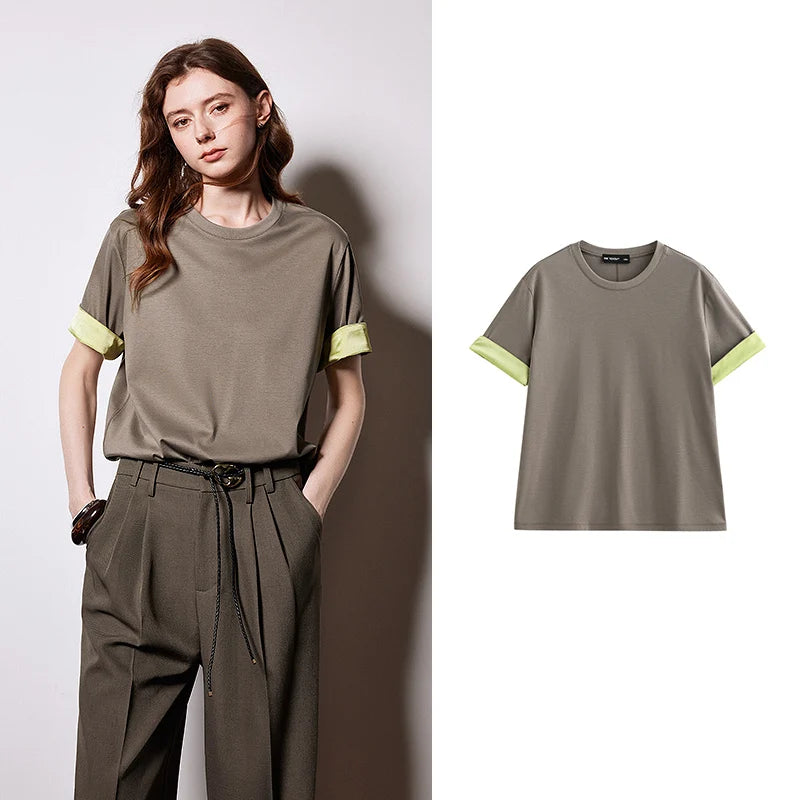 Silk Chinese Style Short Sleeve T-Shirt