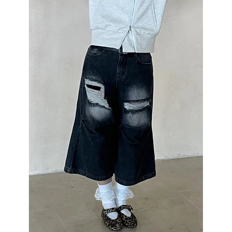 Vintage High Waisted Black Denim Jeans