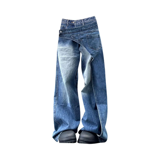 Blue Y2K Oversize Baggy Denim Jeans
