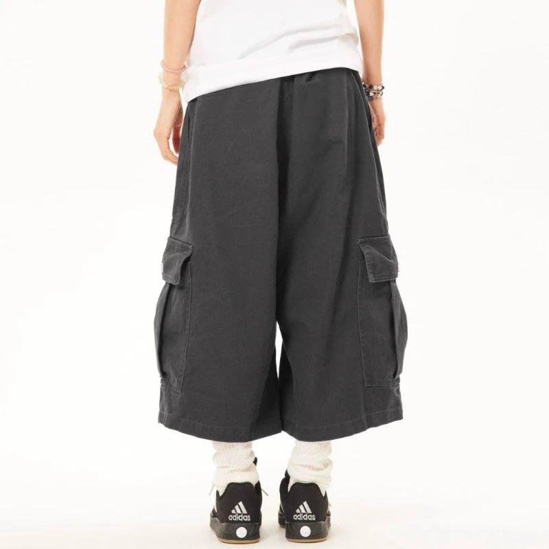 American Retro Multi-Pocket Denim Jorts