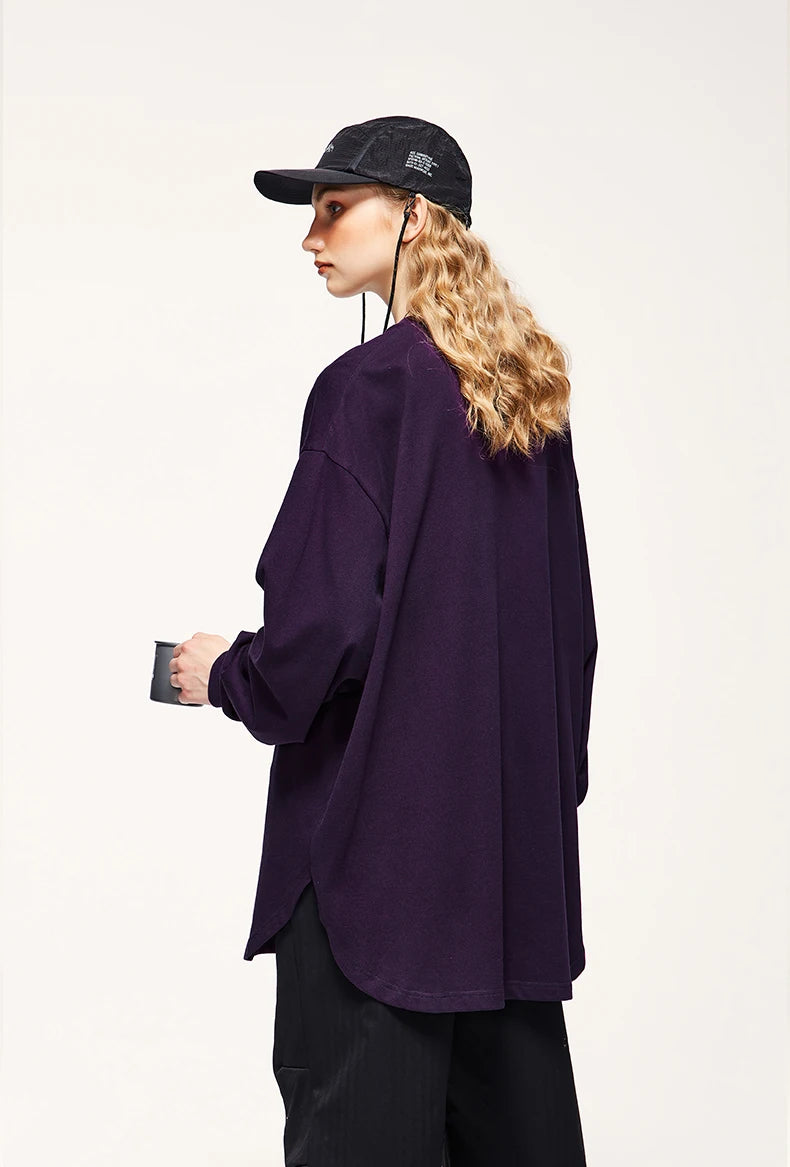 Oversized Basic Long Sleeve T-Shirt