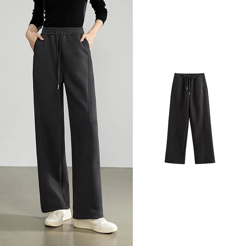 Cozy Cotton Wide Leg Pants
