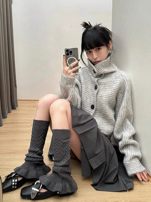 Cozy Loose Knit Turtleneck Sweater