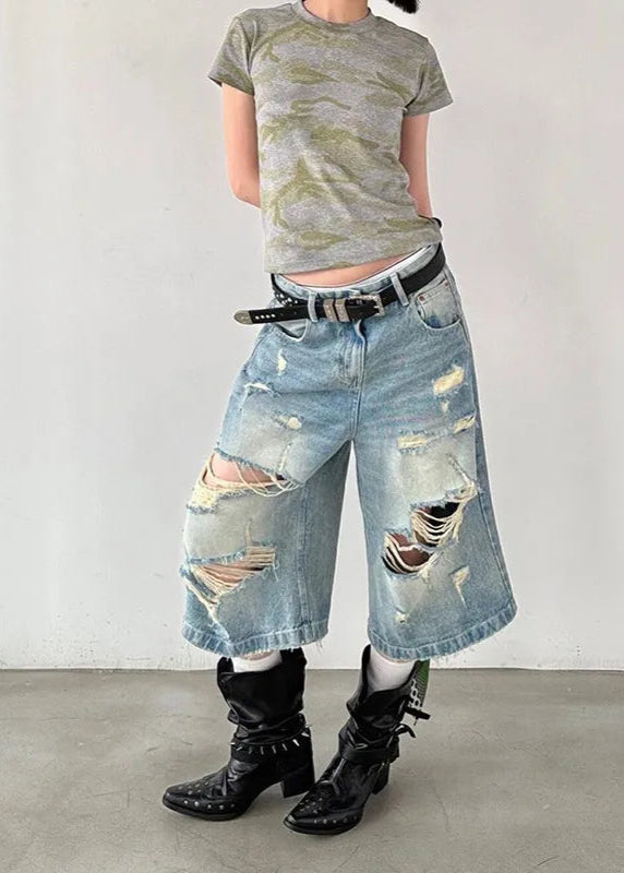 Vintage Cutoff Denim Shorts for Women