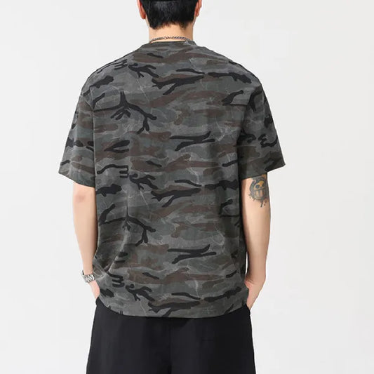 Loose Casual Camouflage Outdoor Men T-Shirt