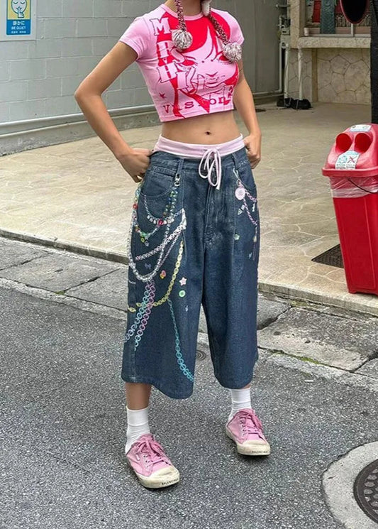 Vintage American Style Loose Fit Jorts