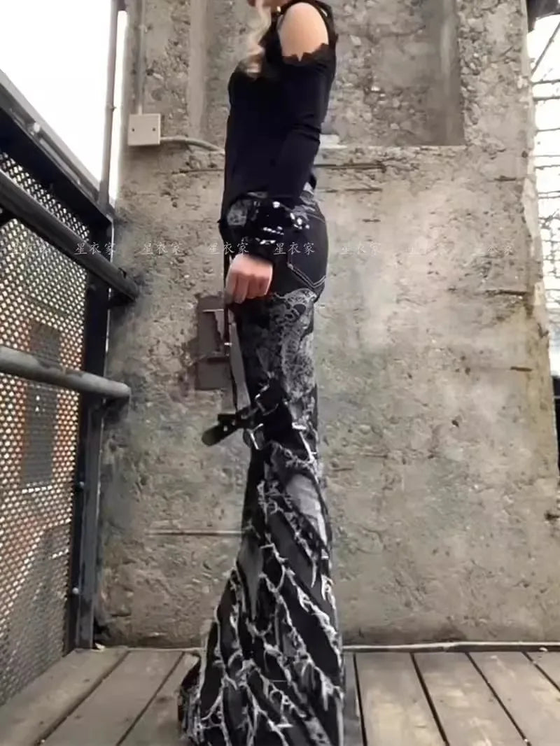High Slim Flared Jeans