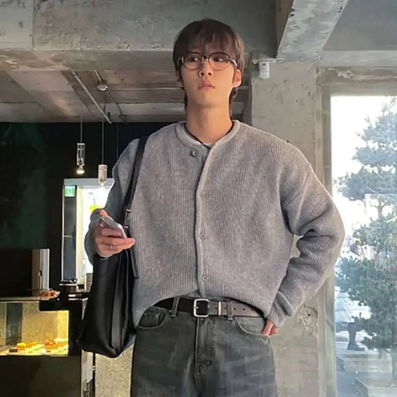 Knit Korean Style Loose Cardigan Sweater