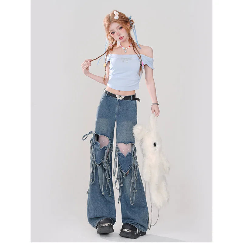 Vintage High Rise Wide Leg Jeans