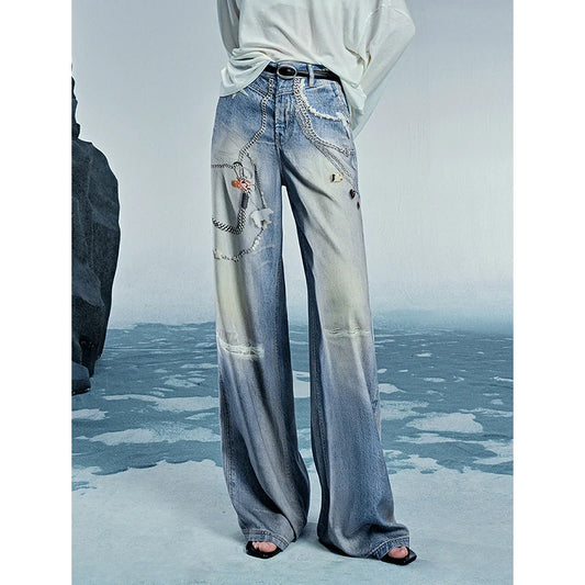Stylish High Waist Skinny Denim Pants