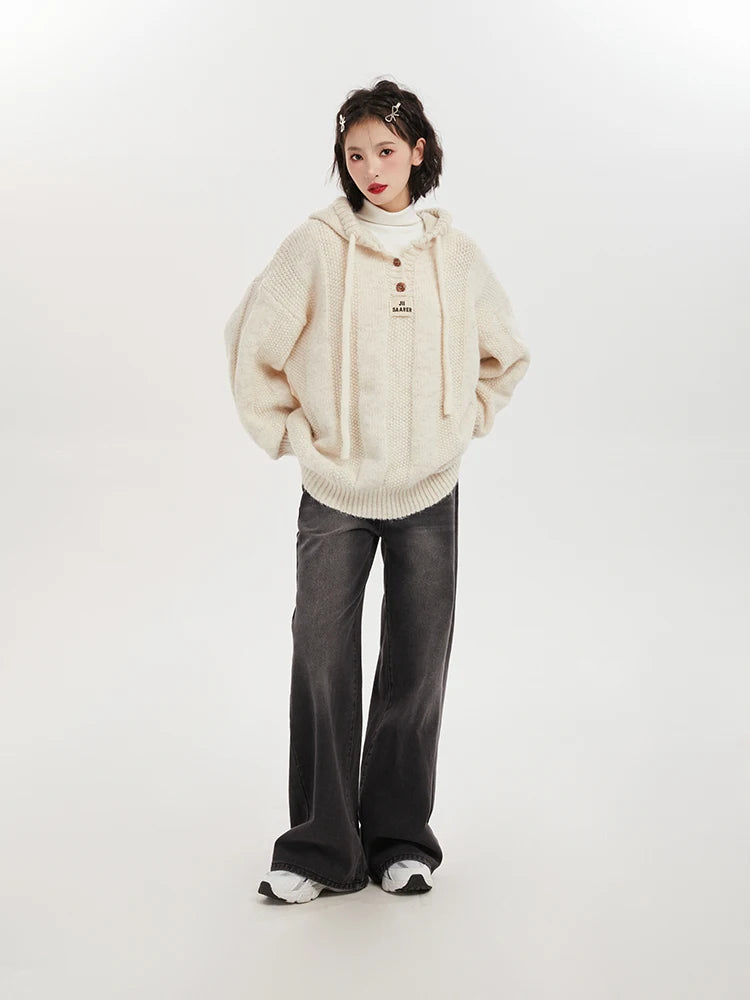 Cozy Knit Letter Sweaters